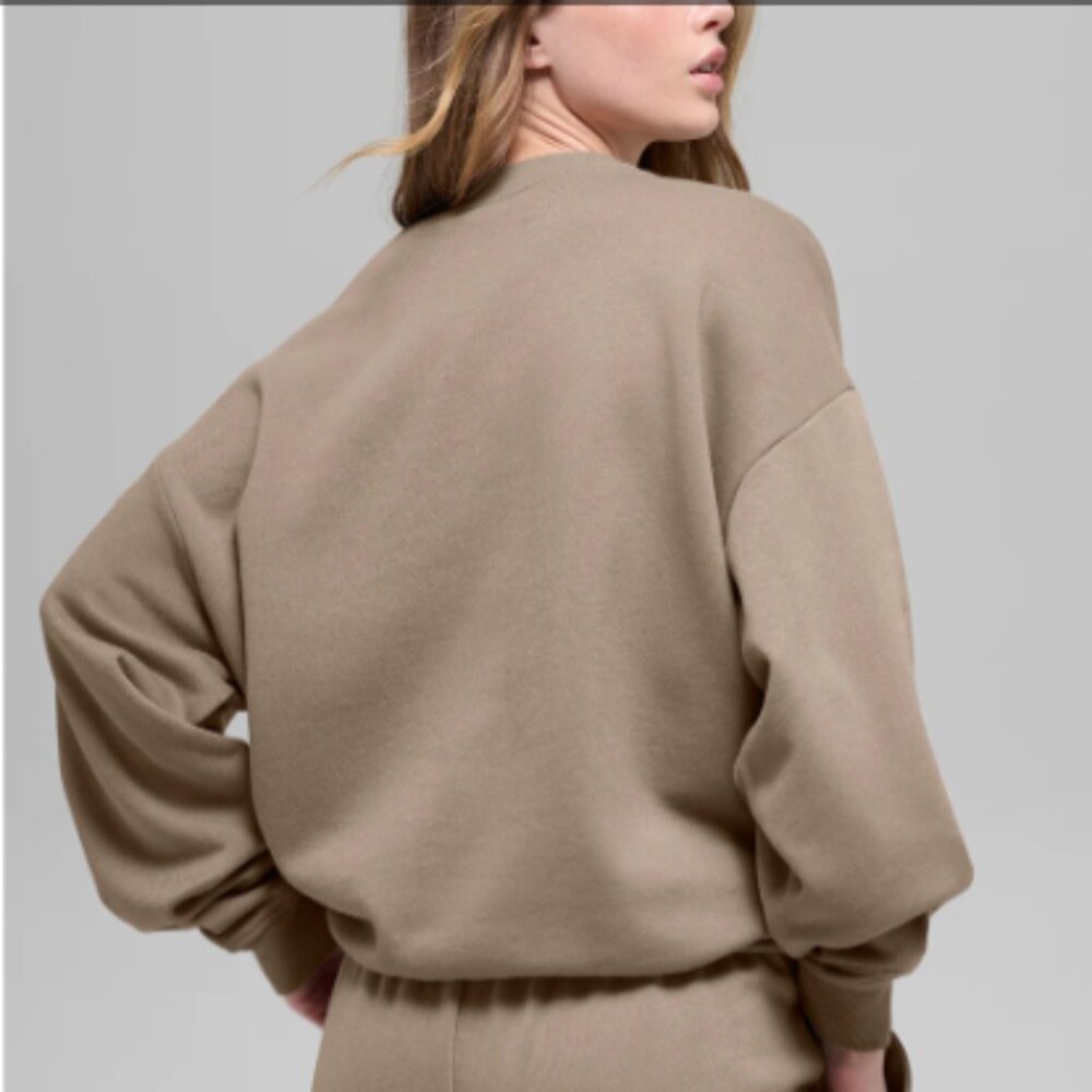 NWT- XL ALO Accolade Crew Neck in Gravel - Picture 3 of 5